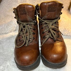 Timberland Pro Womens Titan 6" Alloy Toe Waterproof Work Boots Size 9 W Brown